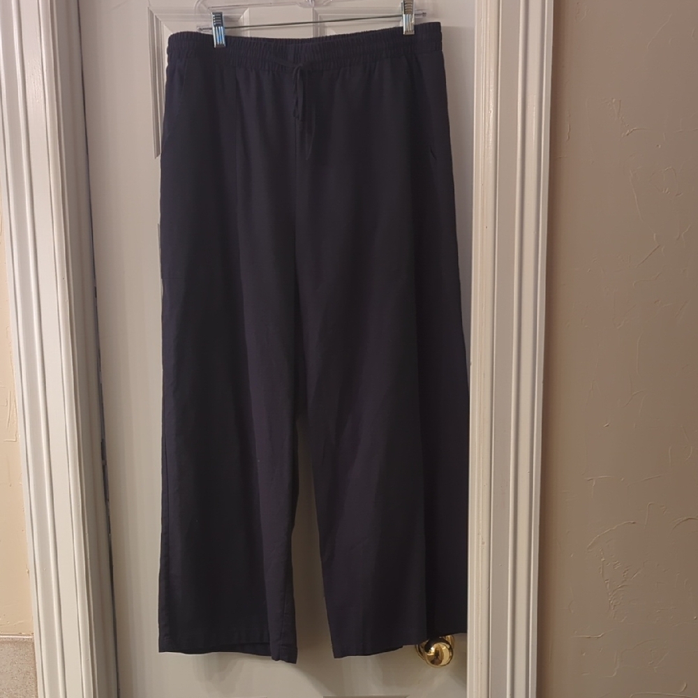 zeagoo Wide-Leg Cropped Pants in Black